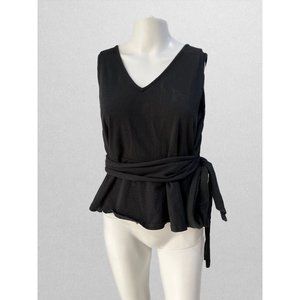 J Crew Black Side-Tie Tank